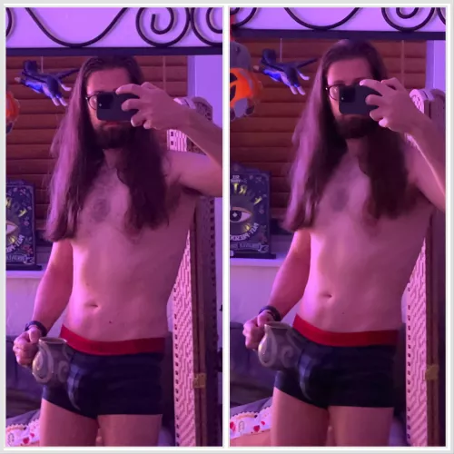 Morning coffee bulge 