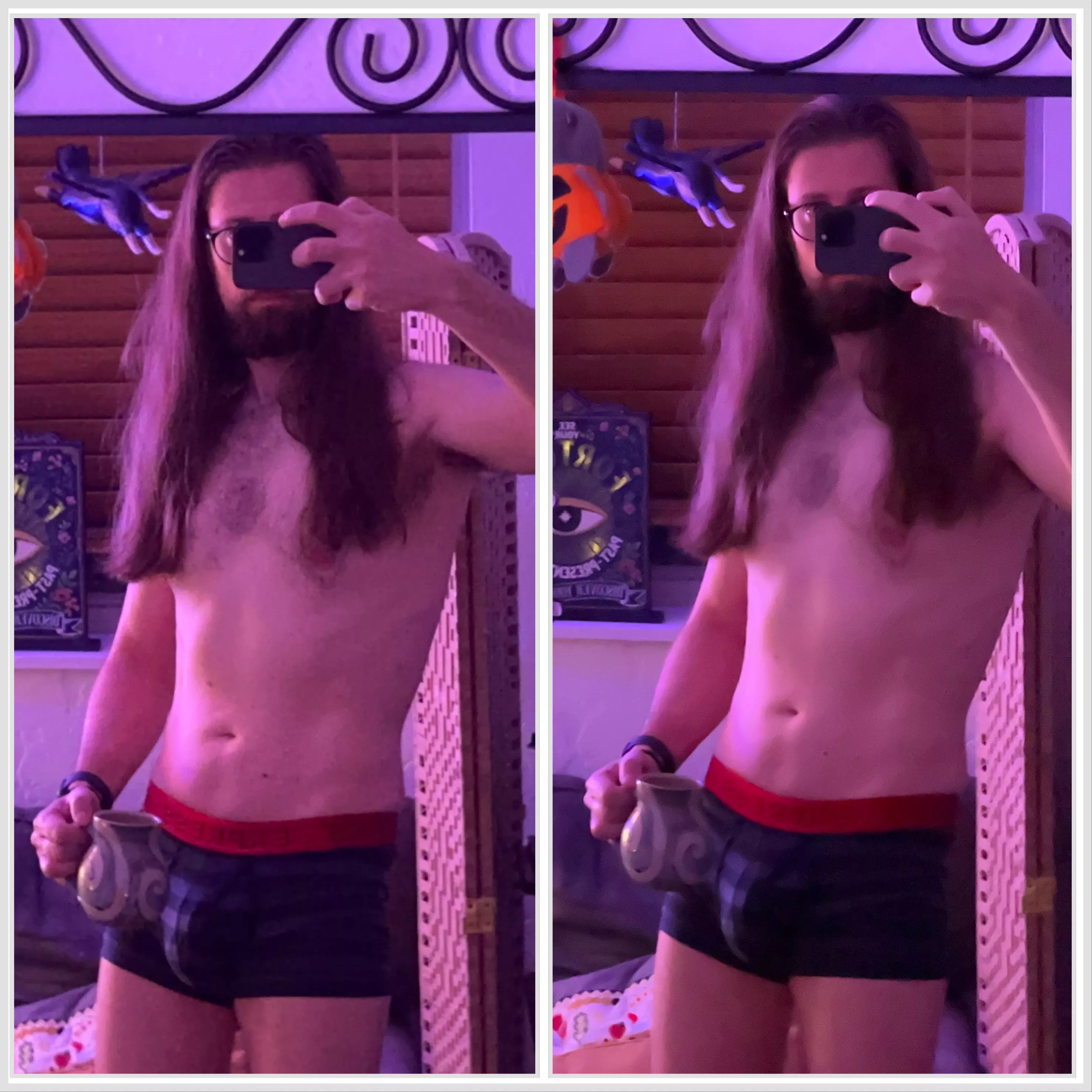 Morning coffee bulge 