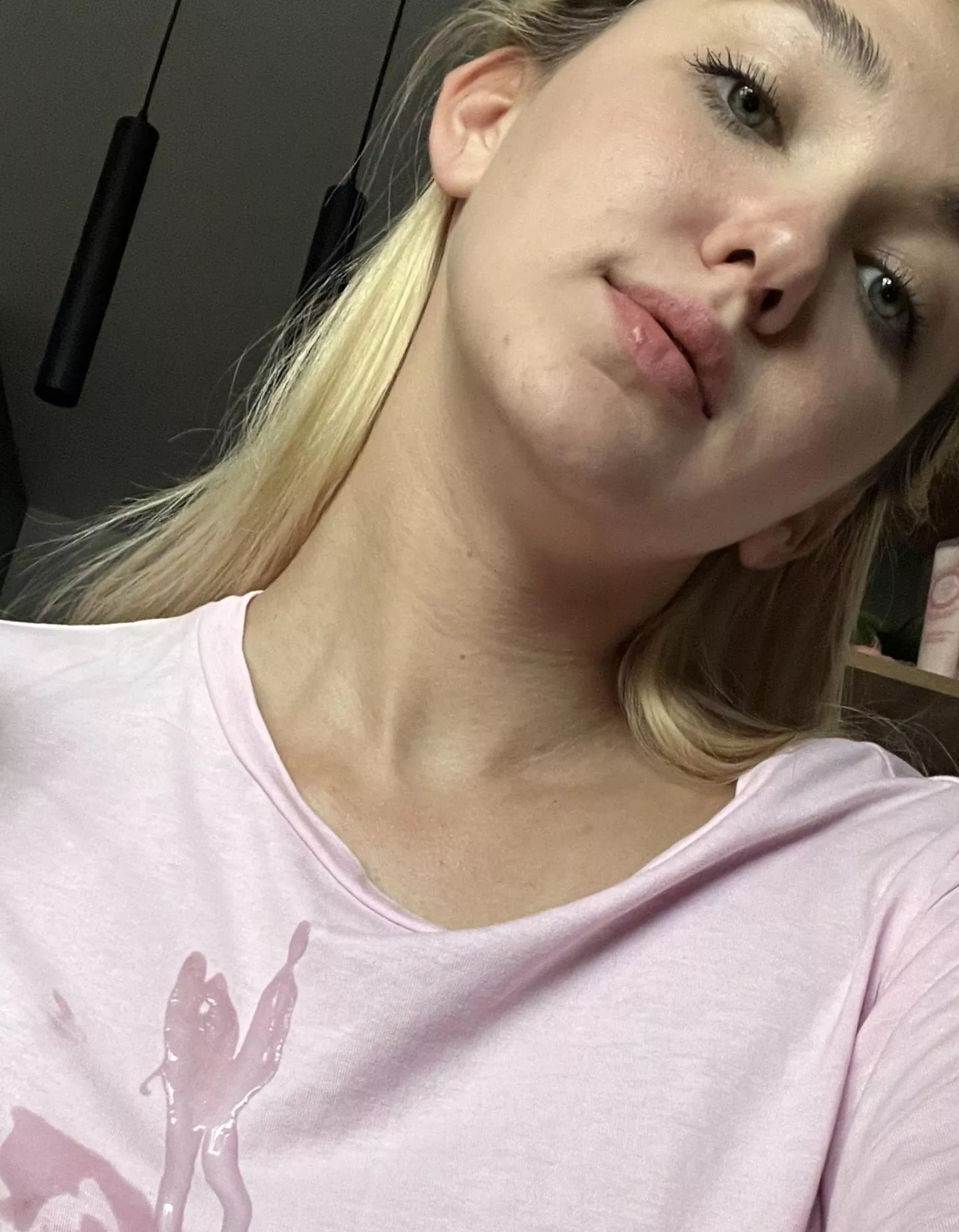 Morning semen on my T-shirt