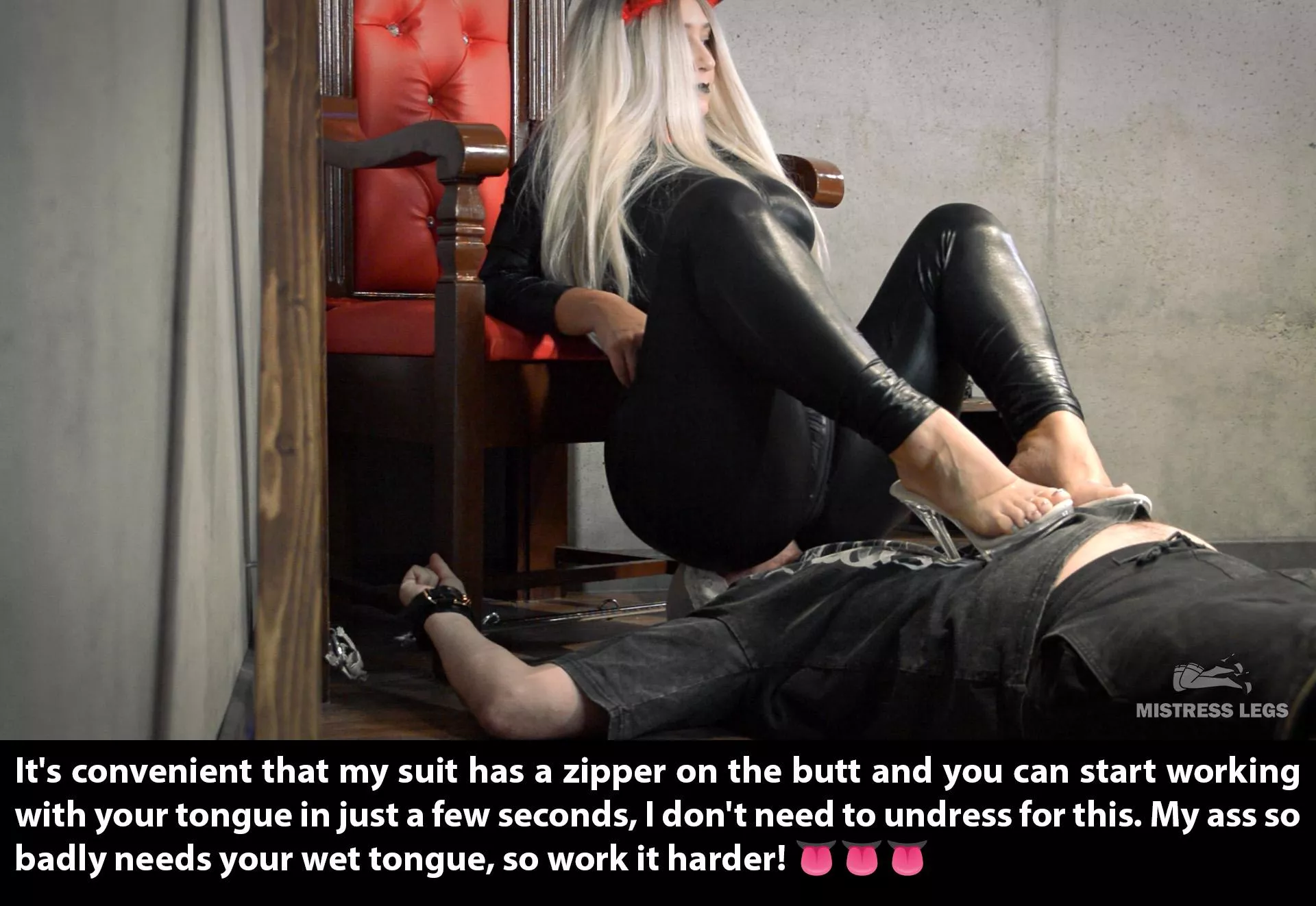 My ass on his face is all he needs tonight