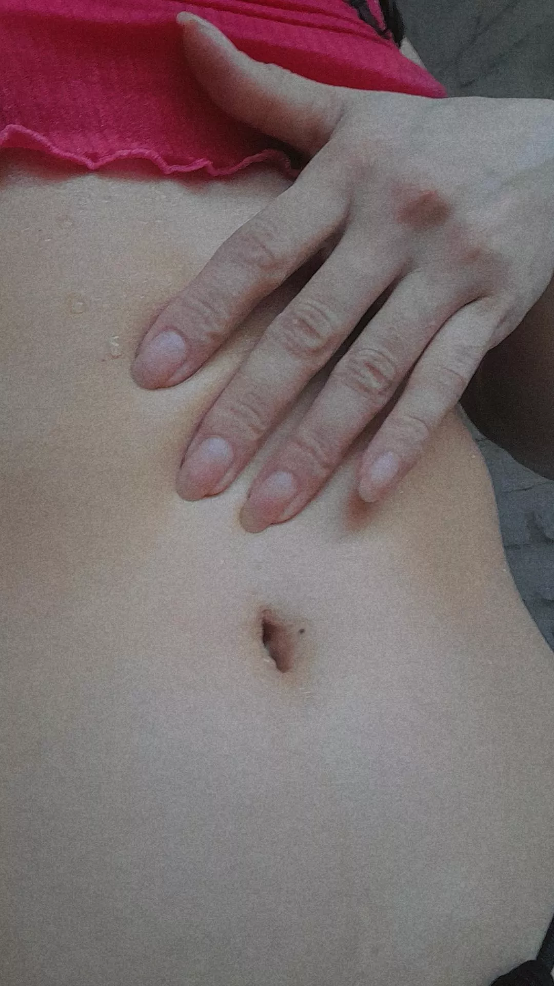 My belly button was wet and it seemed like a good idea to take a picture of it (;