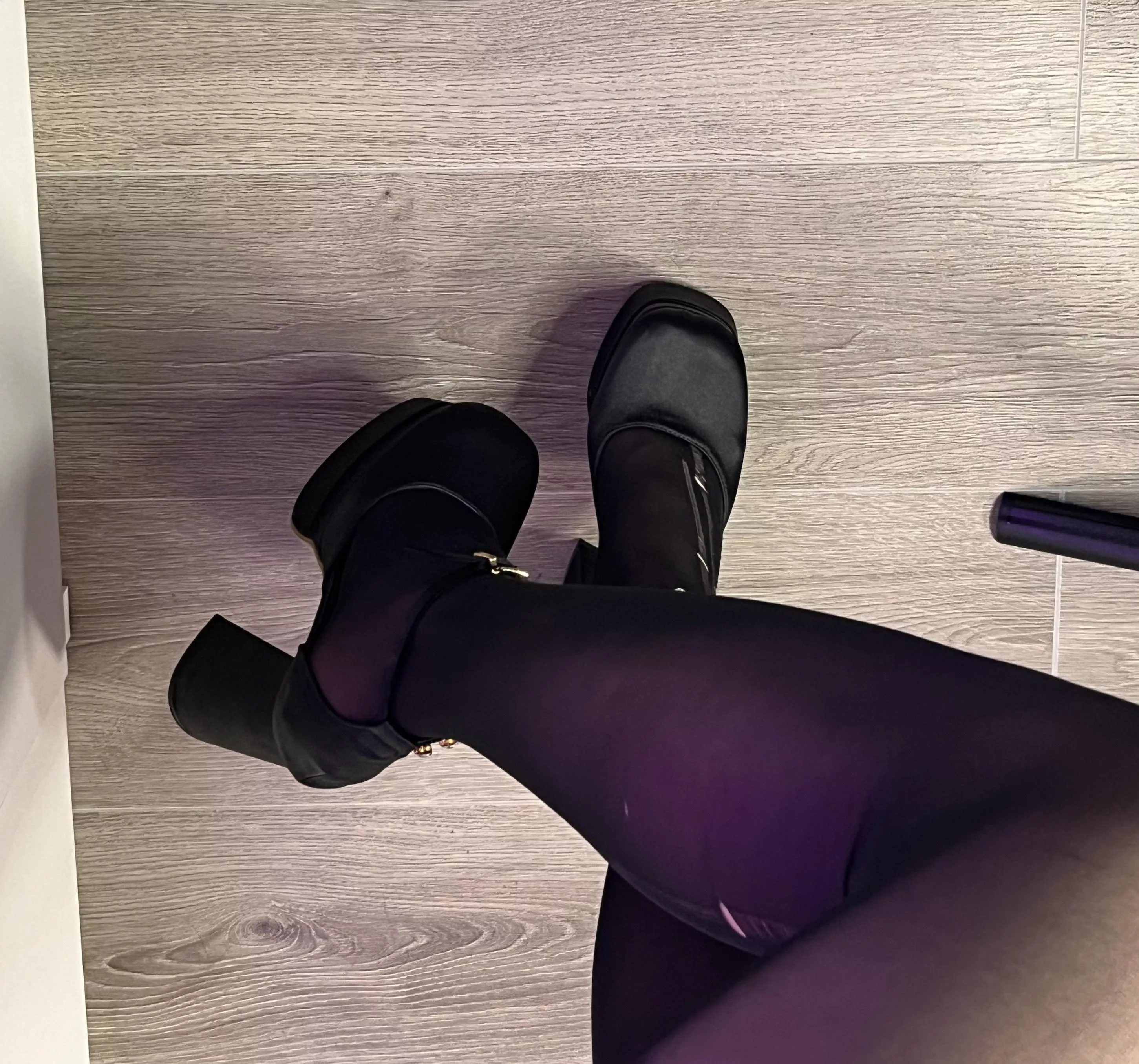 my black ripped Halloween tights and high heels