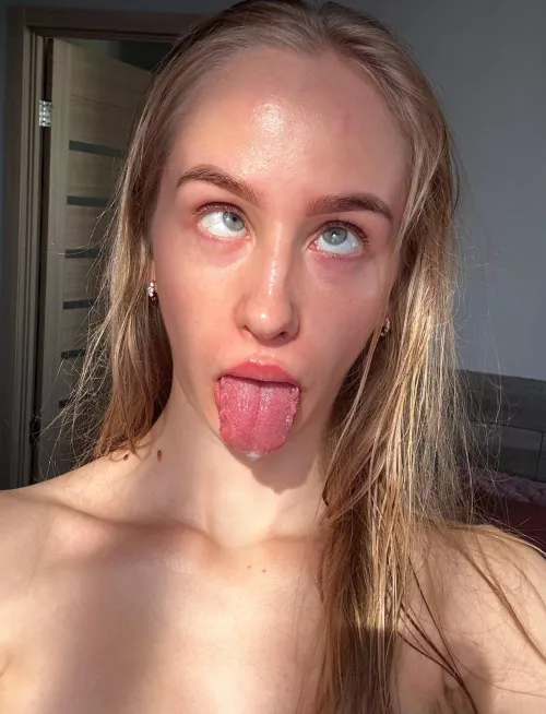 My blond ahegao face is cute enough