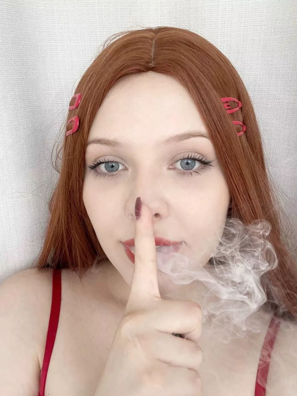 My hair color is so vibrant in this photo