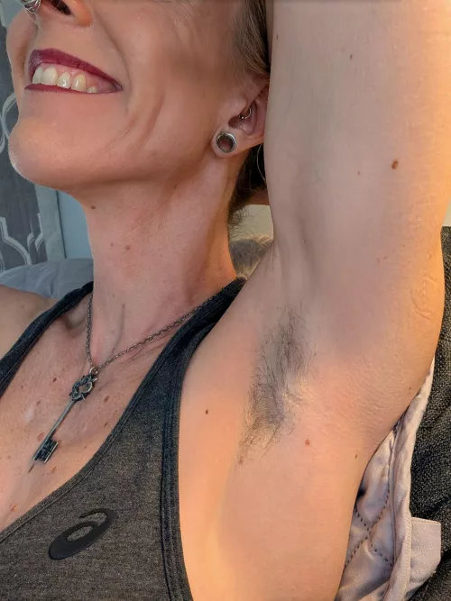 Not having to shave always brings a smile to my face.