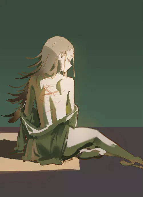 Oh to be able to cover a pretty girl with scars..