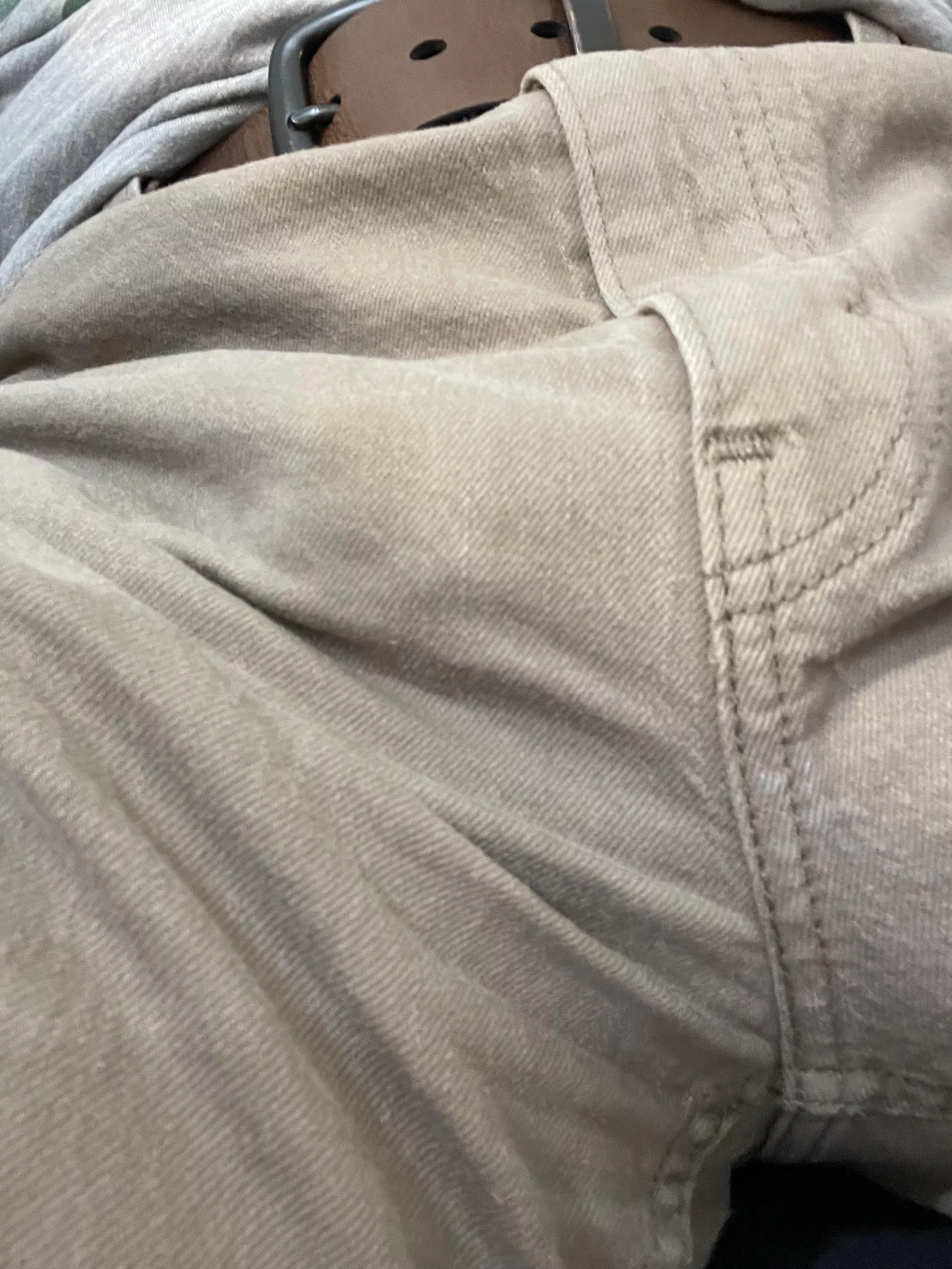 Oops! Precum leaking through my jeans at work!(66)