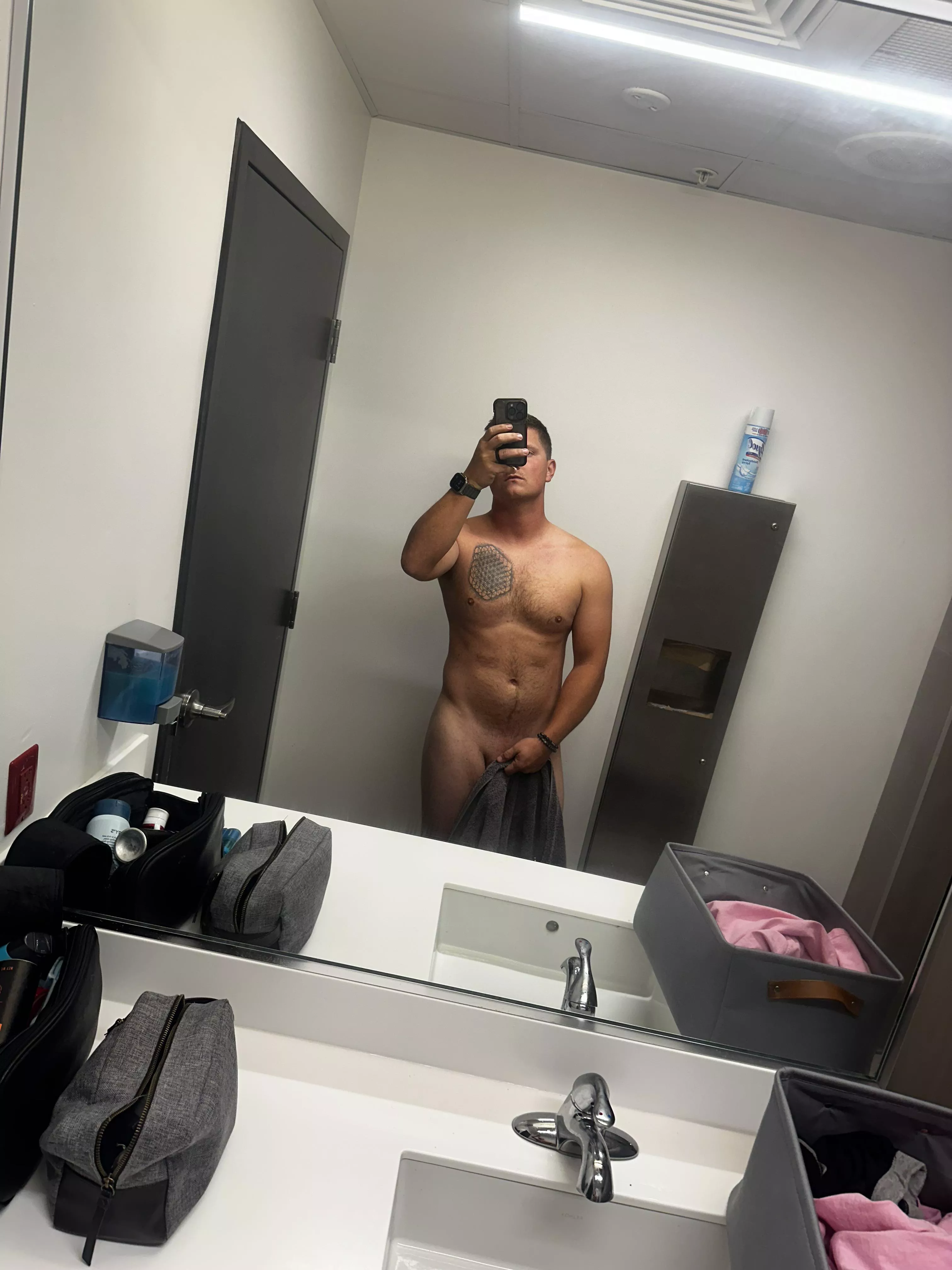 Post-fire shower. 😏