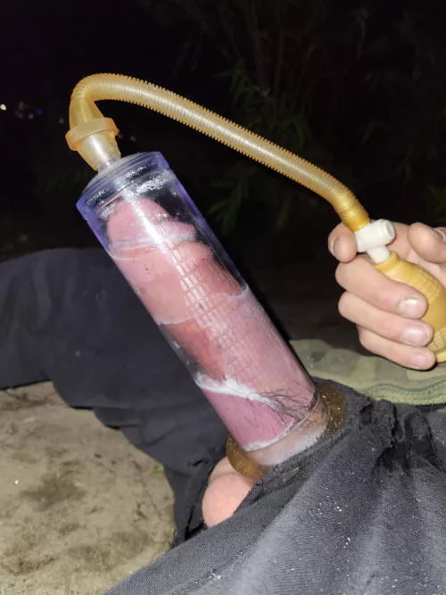 Pumping by the water 