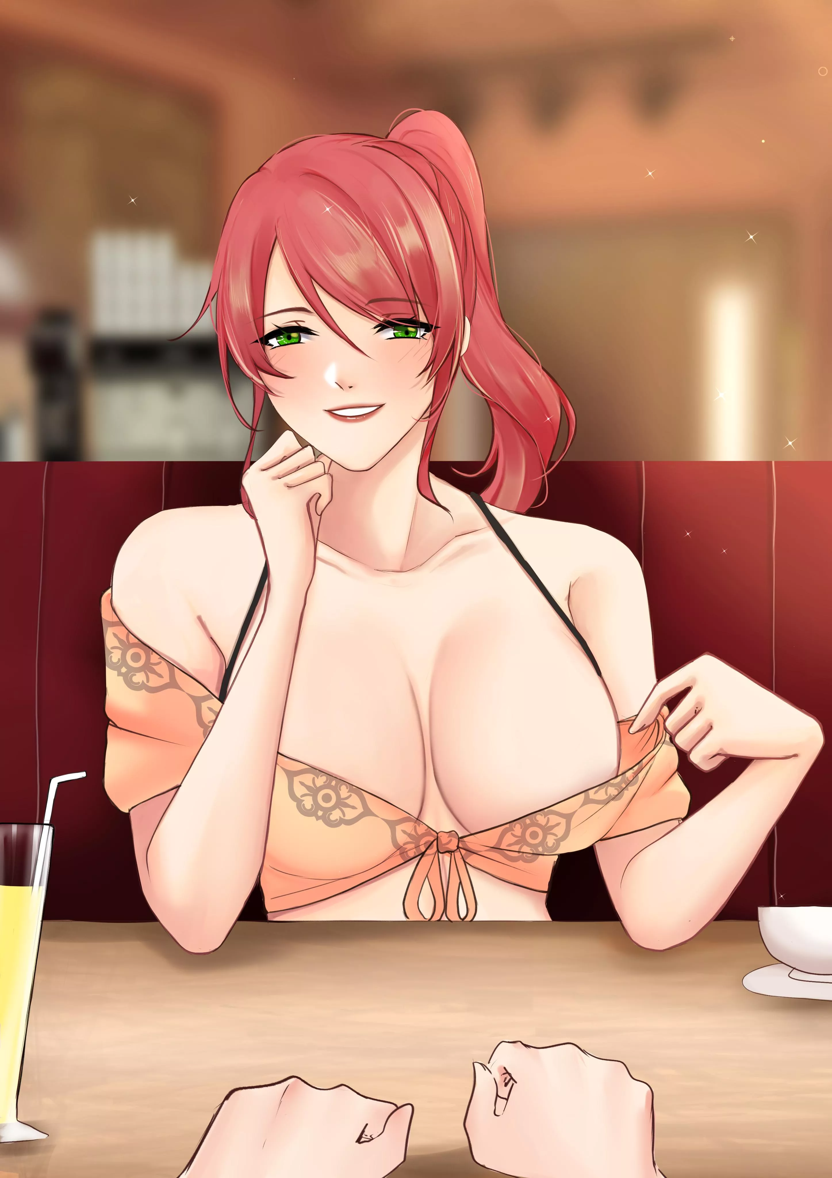 Pyrrha wants to leave the restaurant (Day_An) [rwby]
