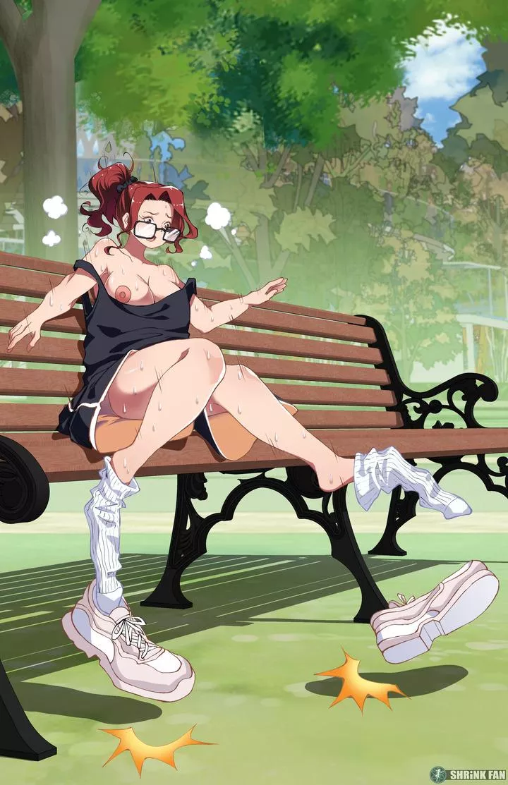 She's Definitely Losing Inches! (shrinking, shrinking out of clothes, nudity, embarrassment)