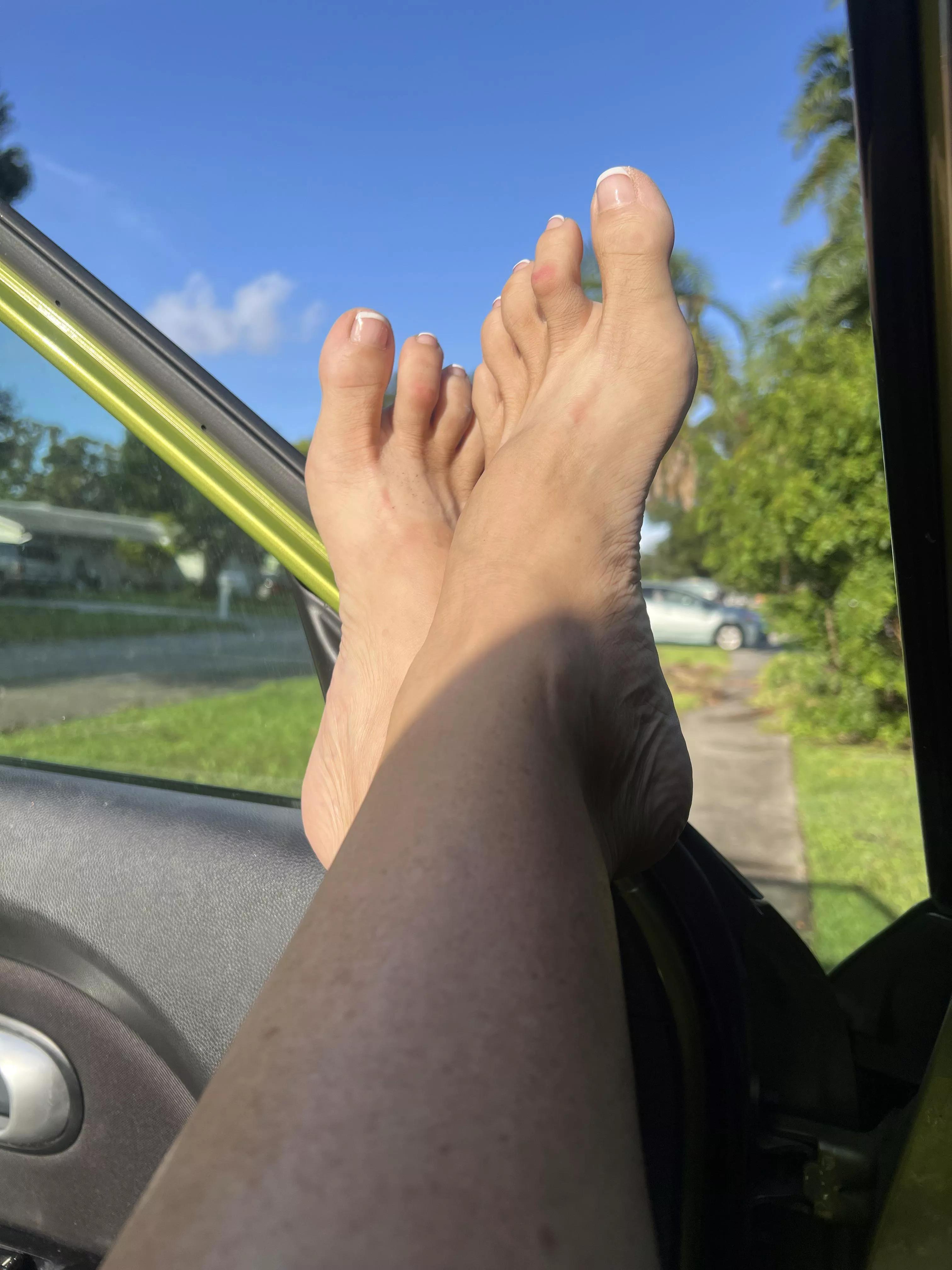 Sunshine and pretty toes were more you want
