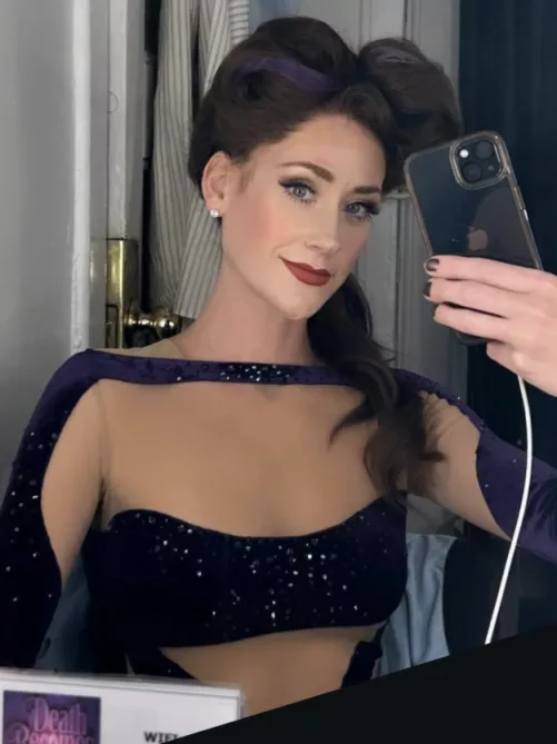 The beautiful and sexy Kaleigh Cronin (backstage at Death Becomes Her)