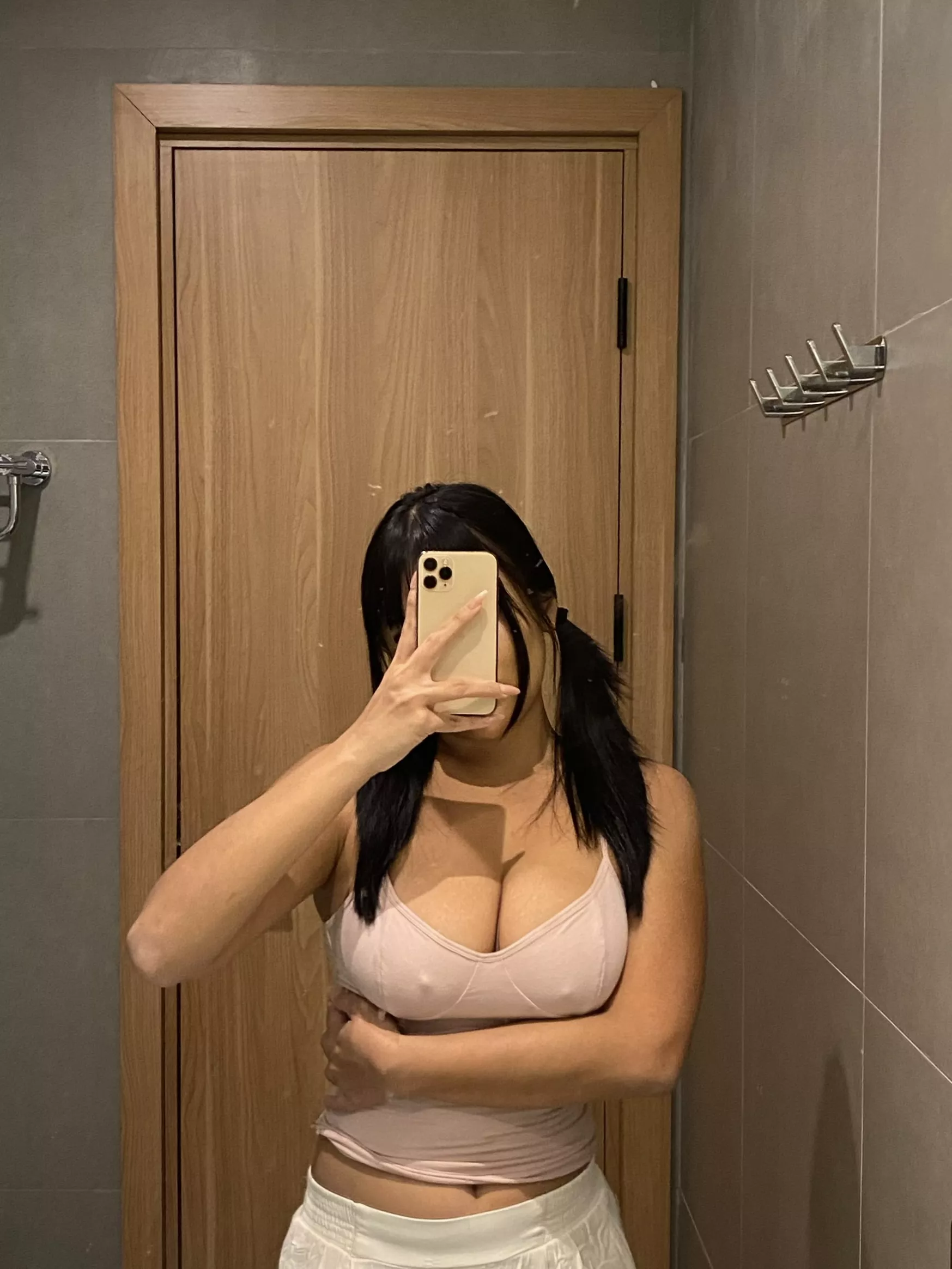 There's room between my tits for your cock