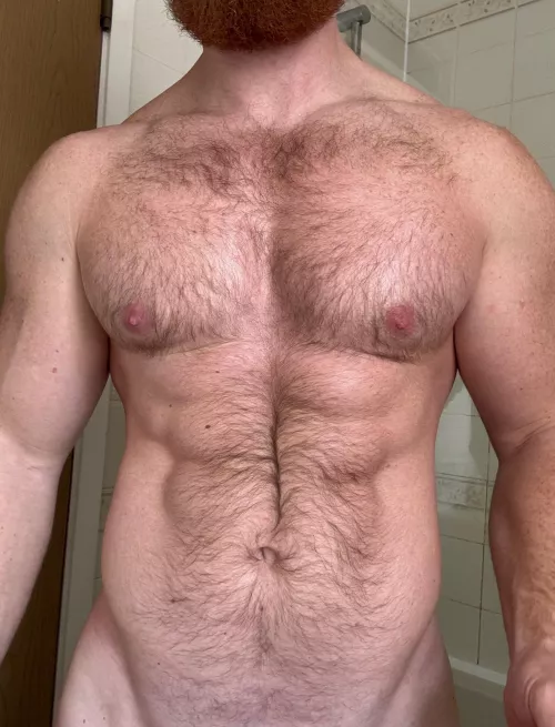 Time to wash myself after a hard days work.