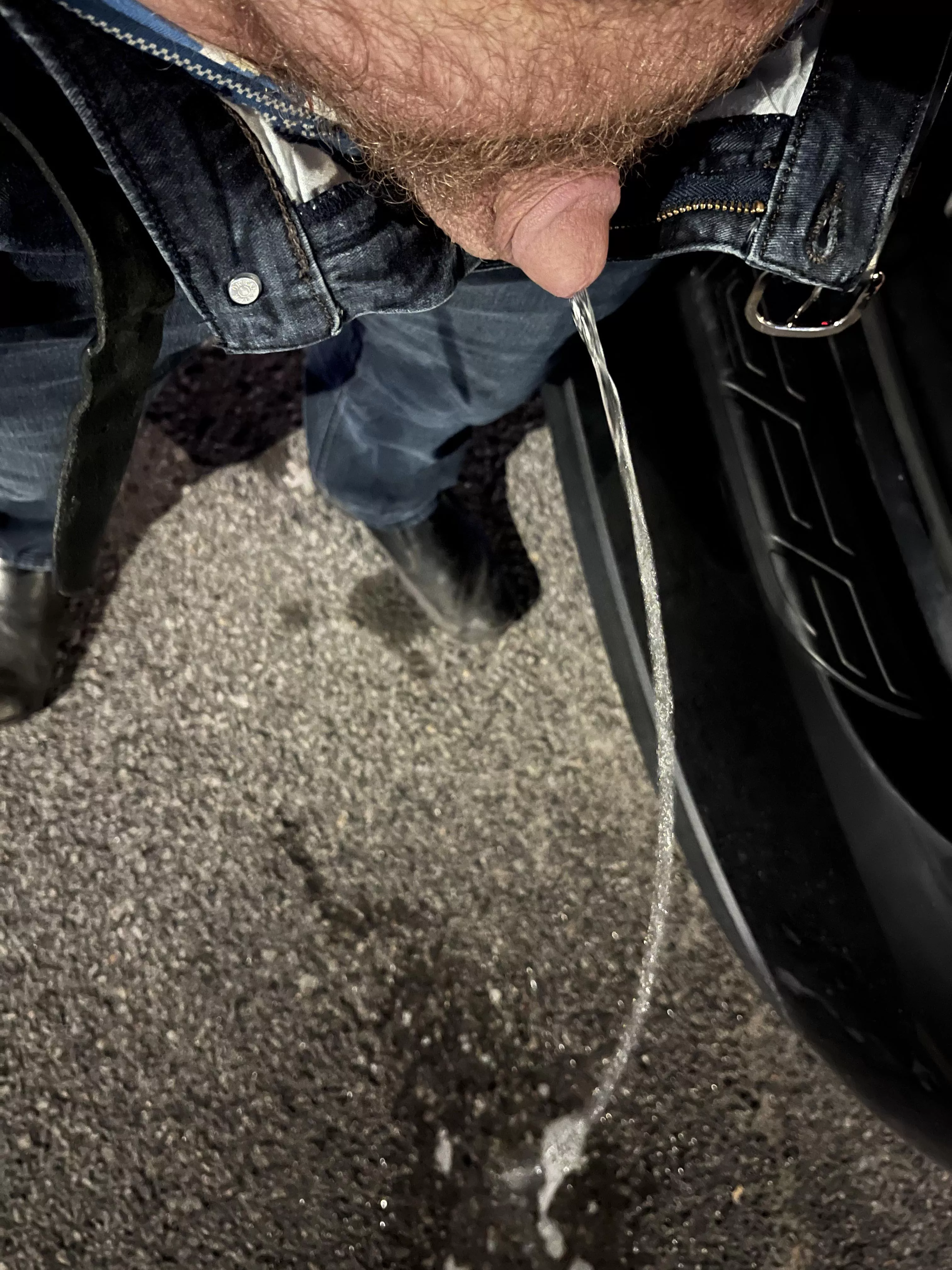 Unloading some beers in the parking lot after hockey last night 
