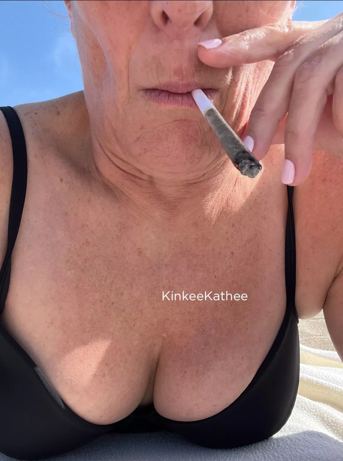 wanna smoke a joint and stare at my cleavage?