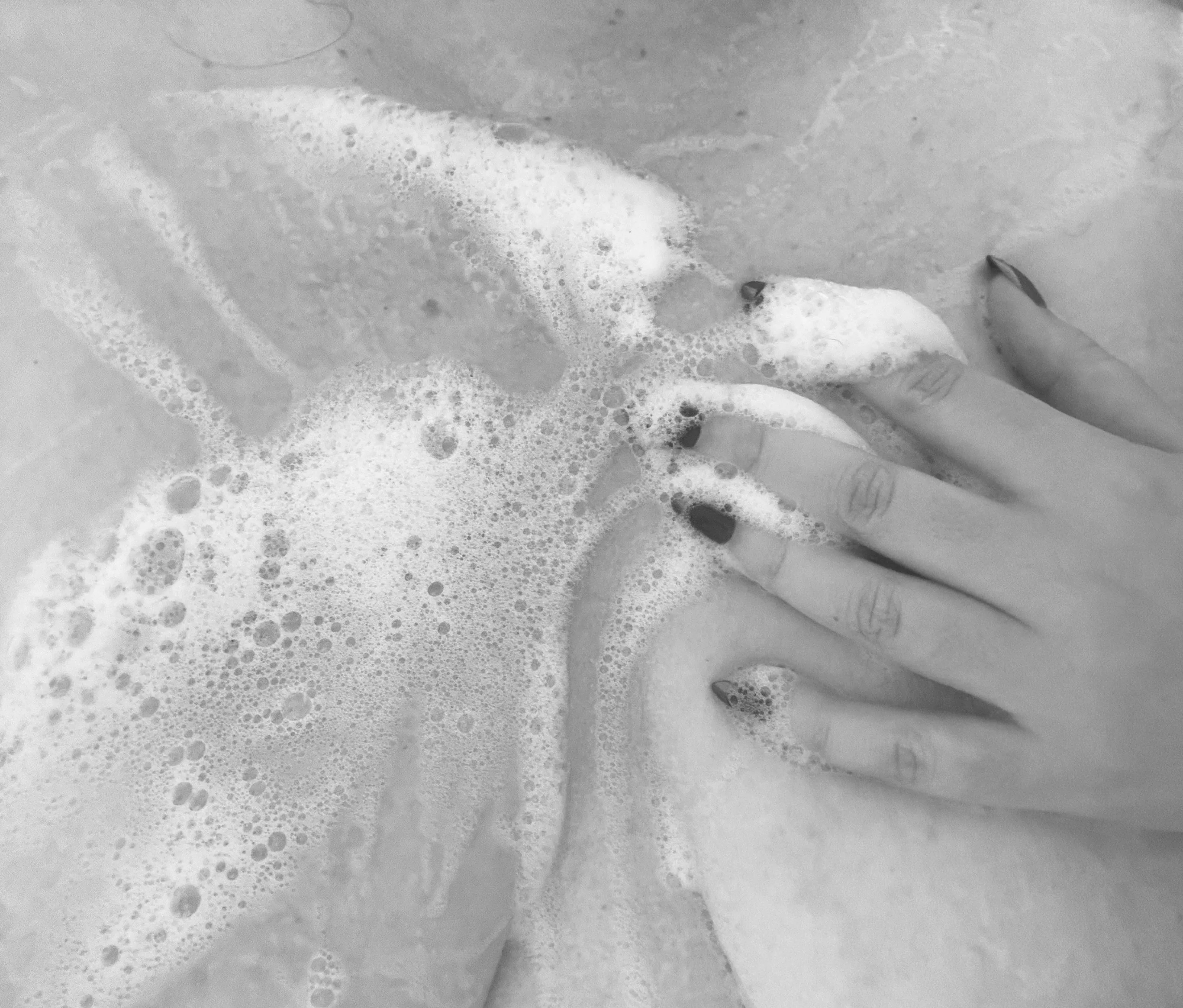 What’s black and white and wet all over? 