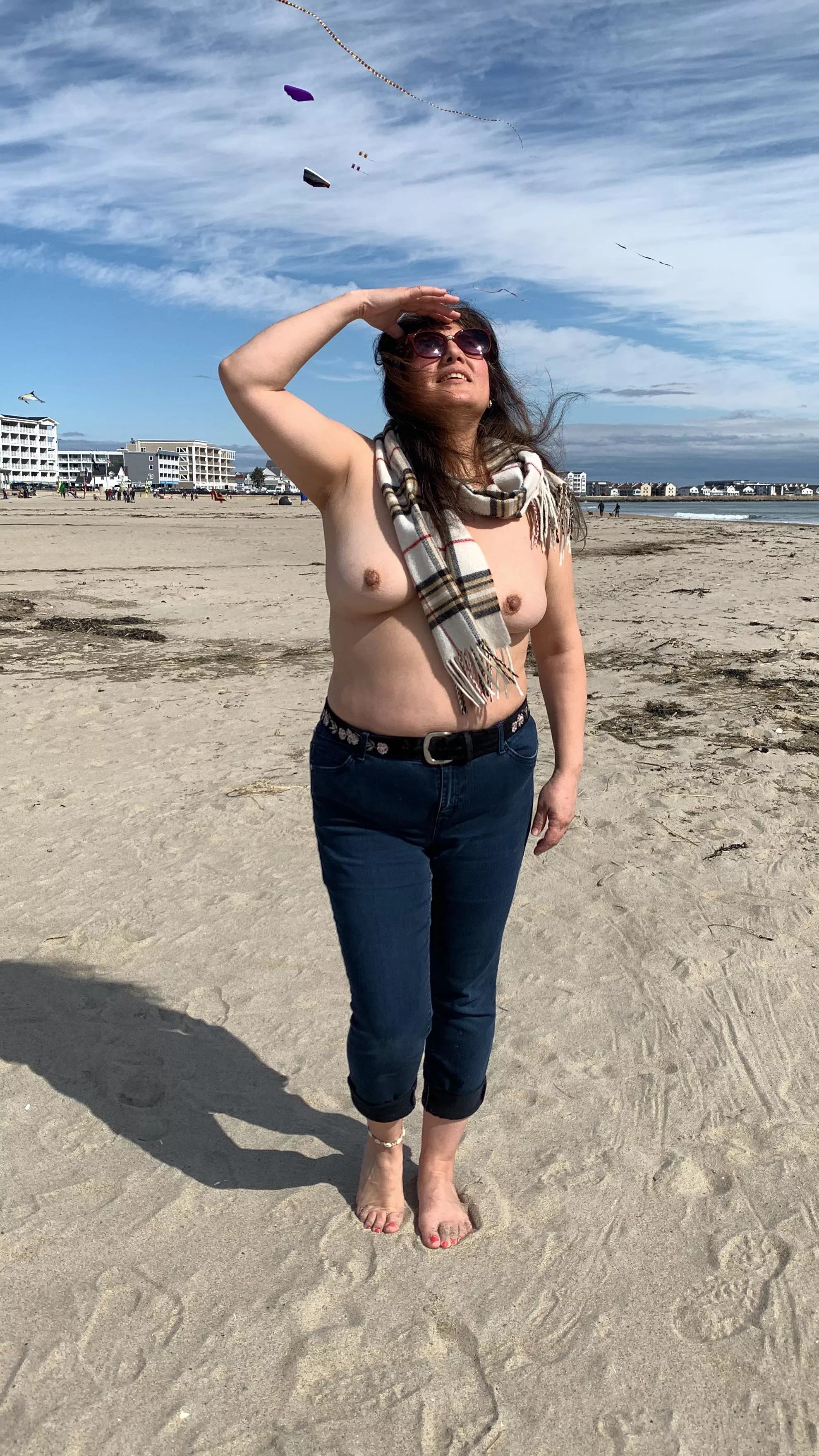 When it's chilly you need to wear a scarf