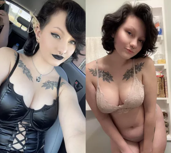 With and without the makeup ;)