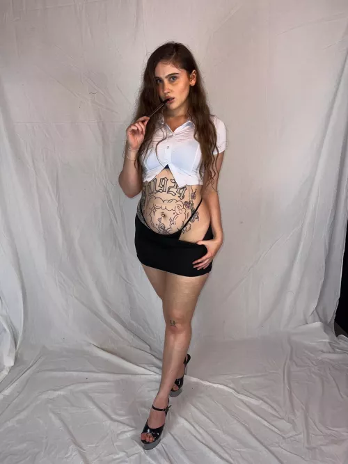 Would you fuck your naughty secretary in stripper heels?