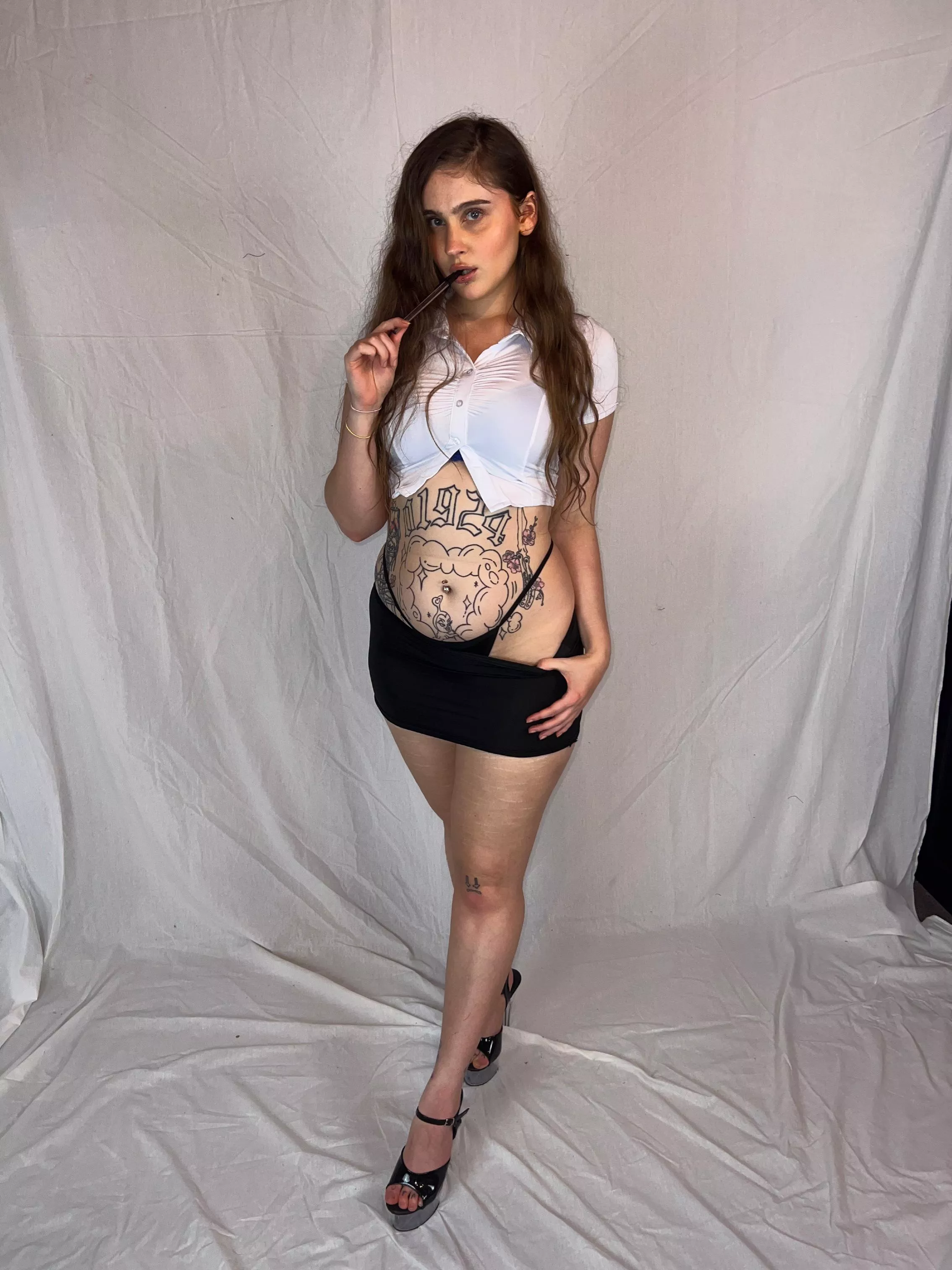 Would you fuck your naughty secretary in stripper heels?