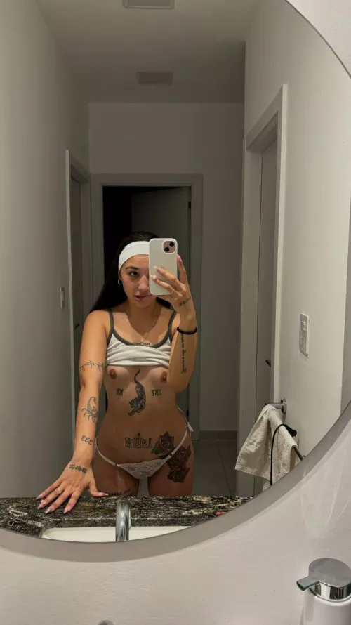 You can cum on my mouth or my tits baby