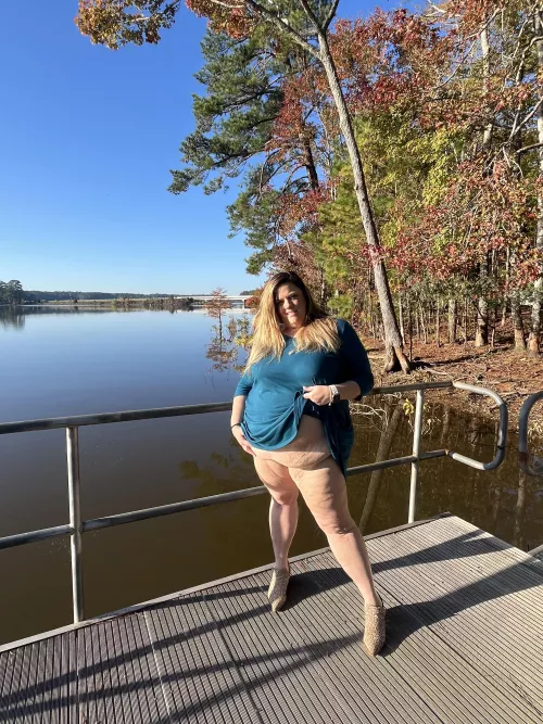 You have to hold my belly up to see more. 