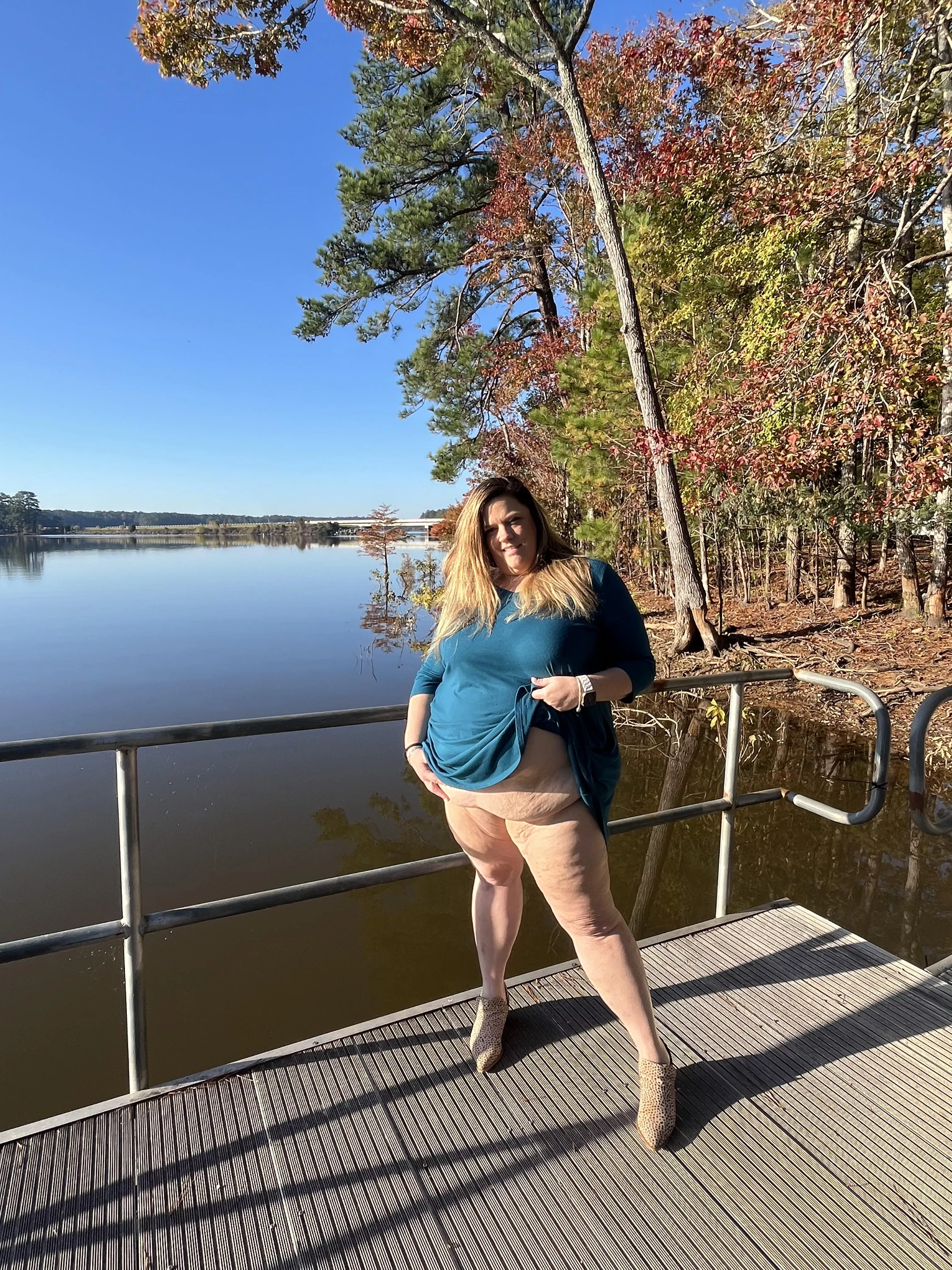 You have to hold my belly up to see more. 