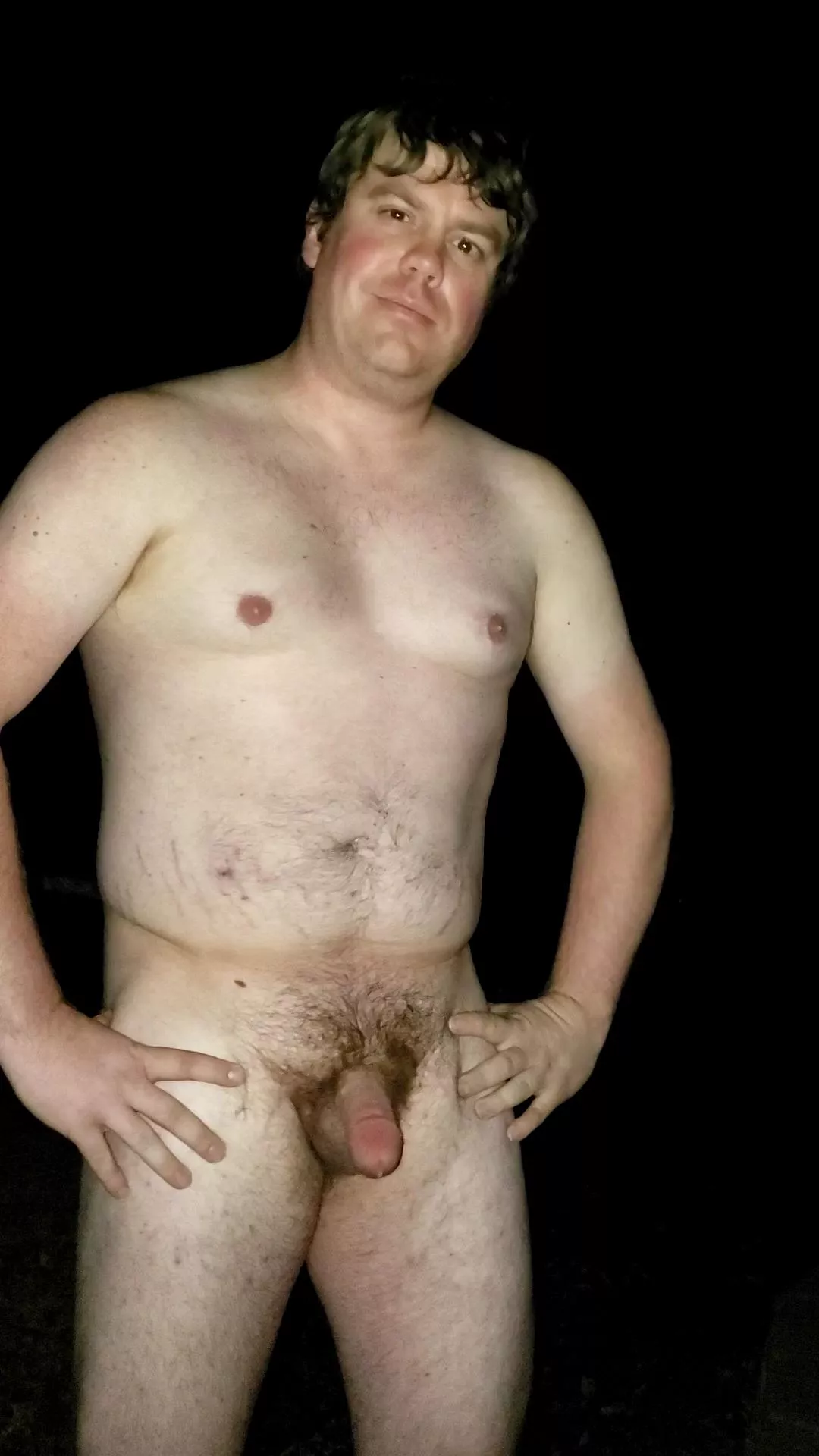 You wanna get naked outside at night?