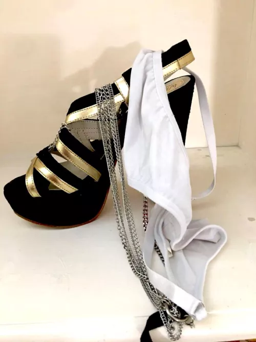 You will clean my shoe and my panties with your tongue until it is worn out loser