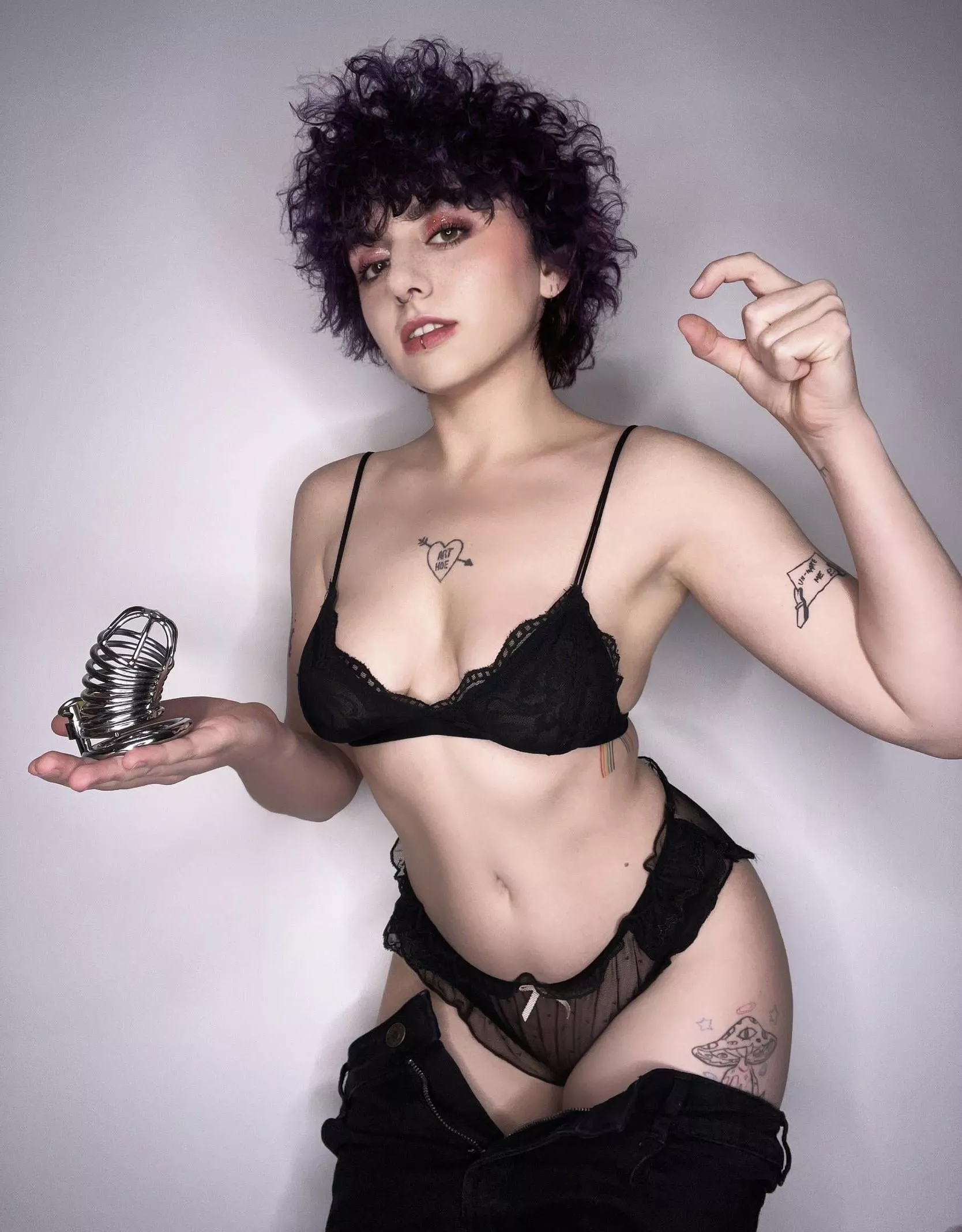 You’ll learn that your only purpose now is to be used and your cock locked up, nothing else.