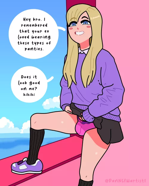 Your Bro is hell-bent on making you forget your ex (@PanNSFWartist1) [OC]