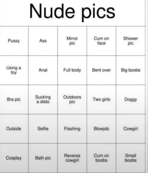 20 (m4f) help with bingo board