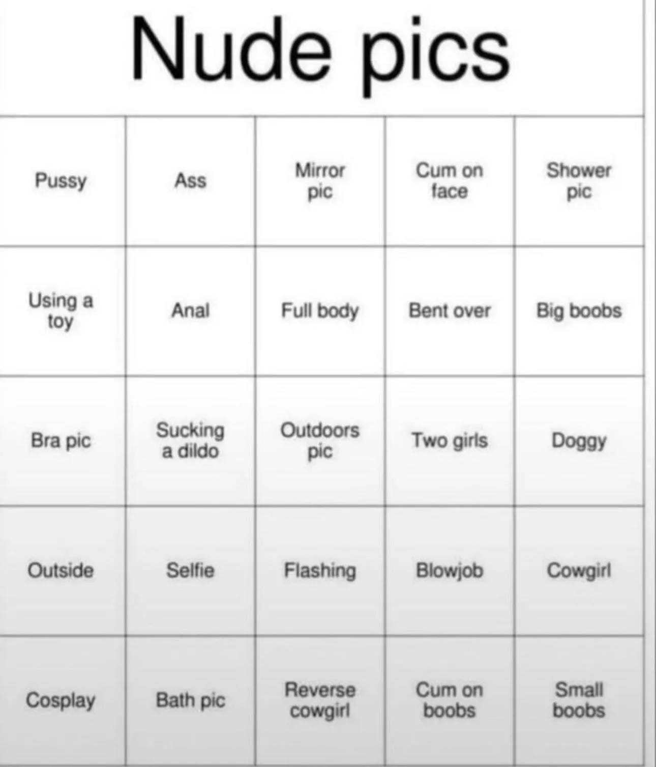 20 (m4f) help with bingo board