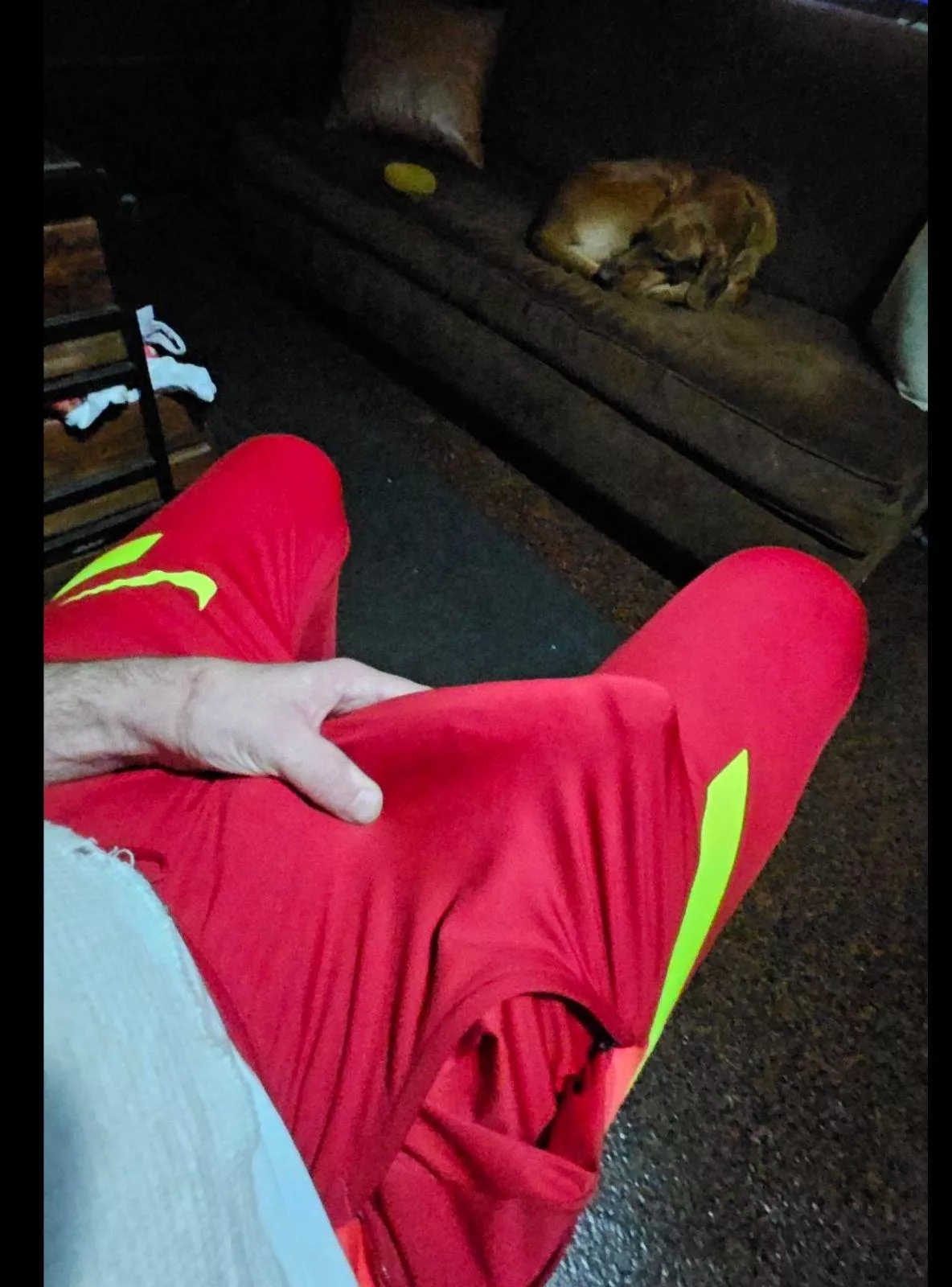  9 Inch Stick in Nike Soccer Pants