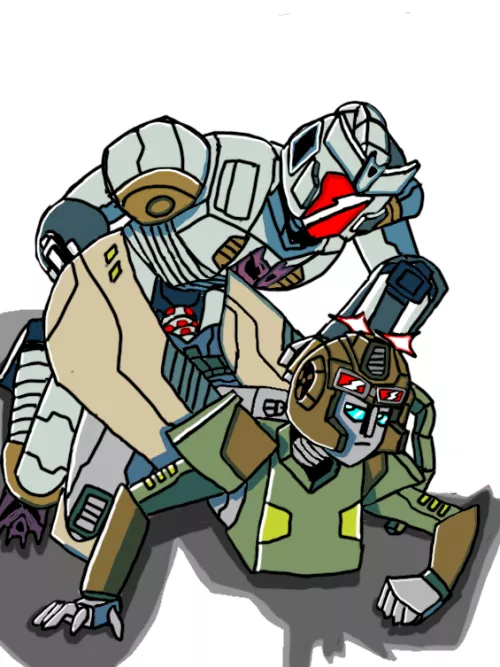 Anode gets caught and raped by a Decepticon