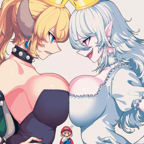 Bowsette vs Boosette [Mario]