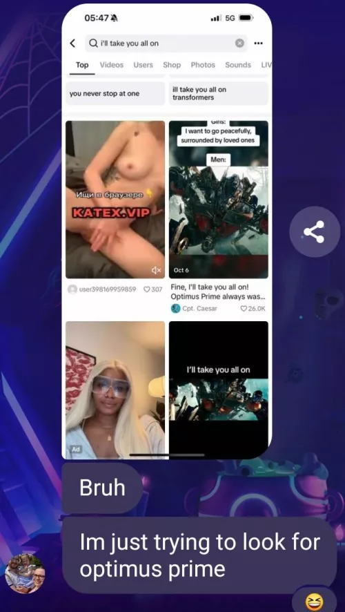 Bro was genuinely disappointed