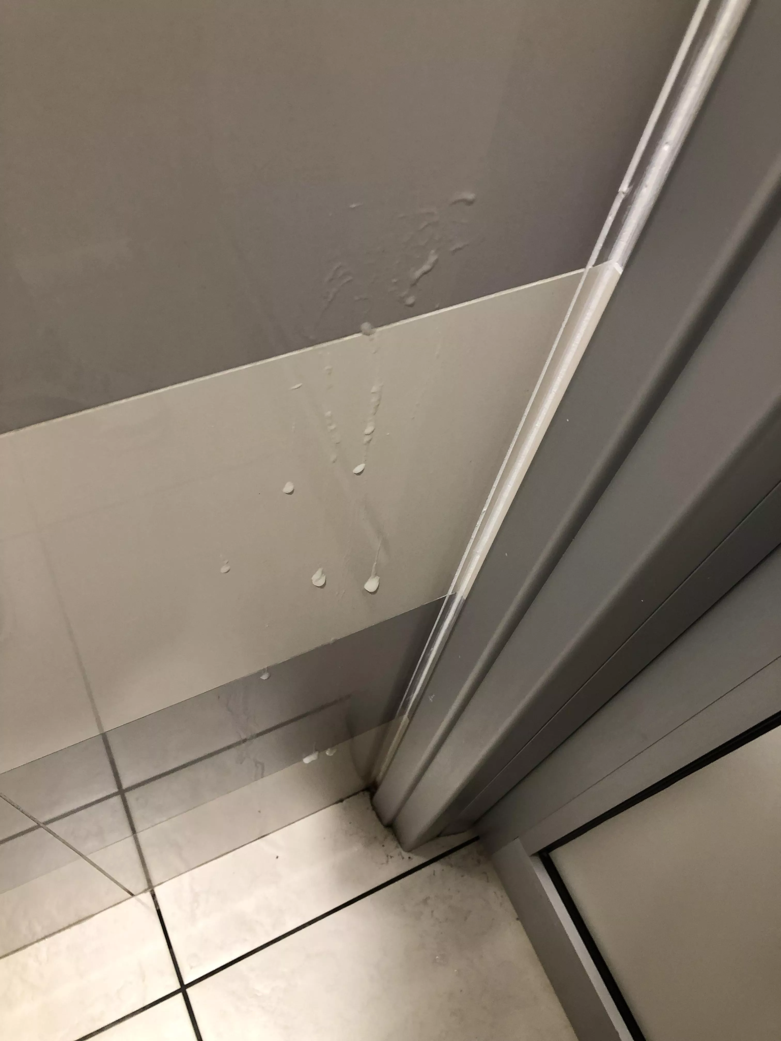 Building myself a cum wall at the mall bathroom. Second tag in a week. [25]