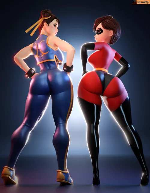 Chun Li and Elastigirl booties(Smitty34)