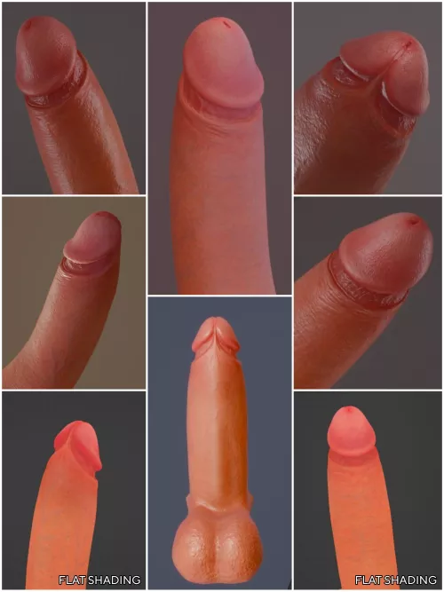 Critique my 3D penis. Supposed to look real but idk what's missing?