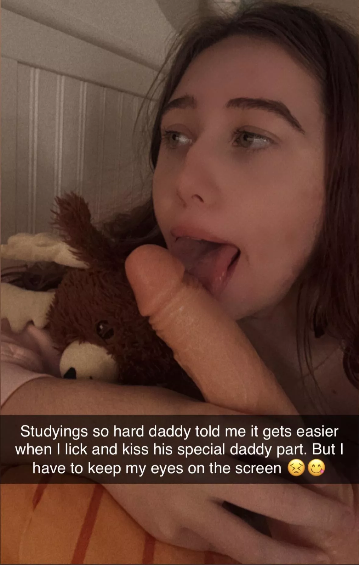 Daddy knows my little brain can’t do homework if it’s not being tickled 