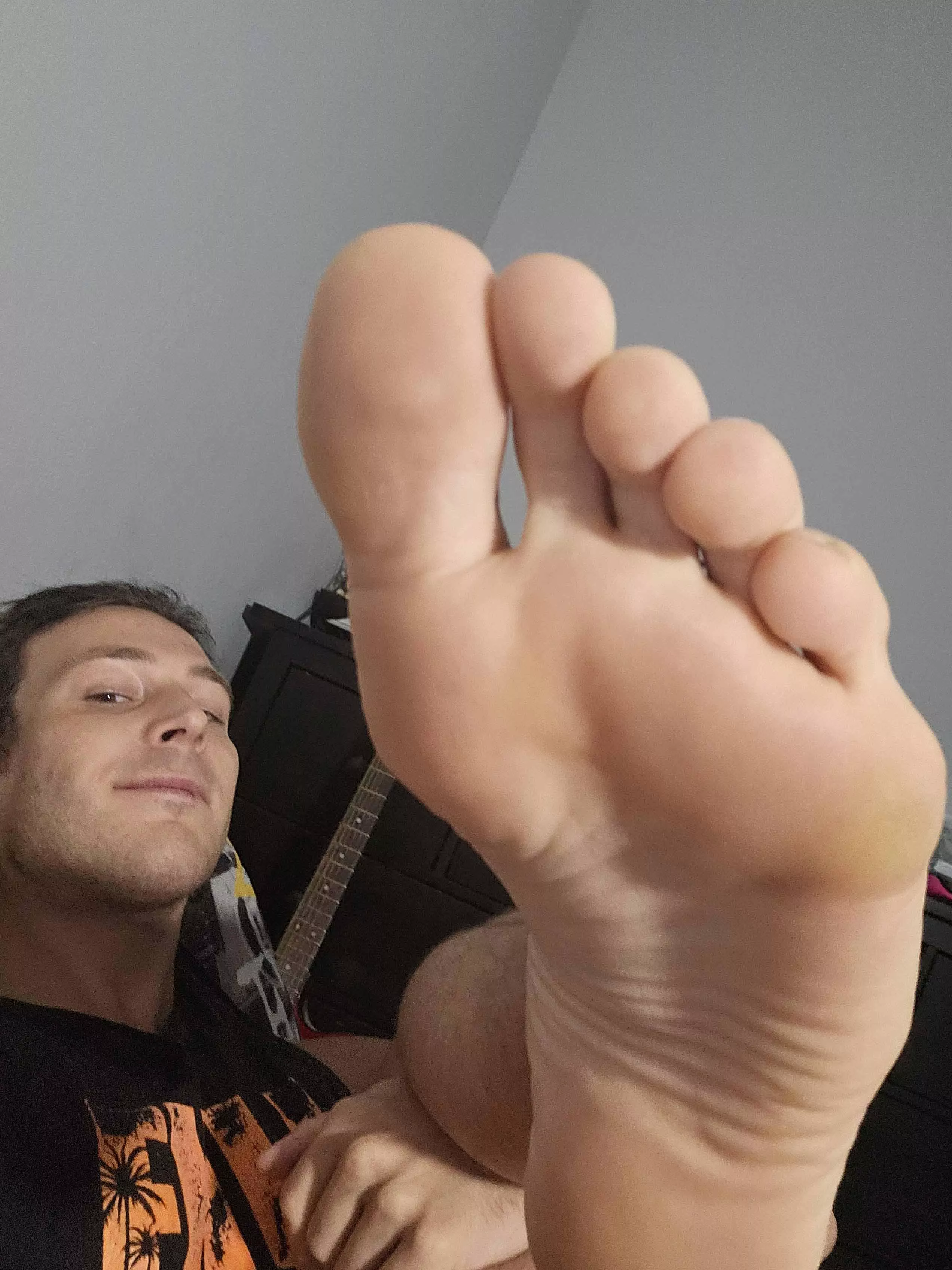 feet and face