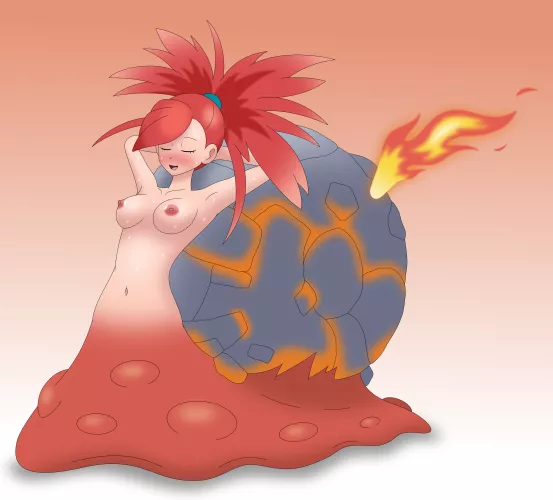 Flannery Magcargo Snailgirl [F Human -> F Snailgirl][Pokémon][OC]