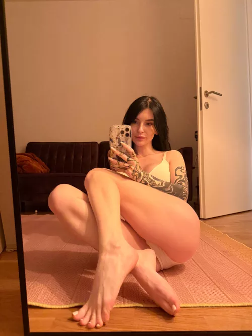 Fuck my legs first and then fuck me. 