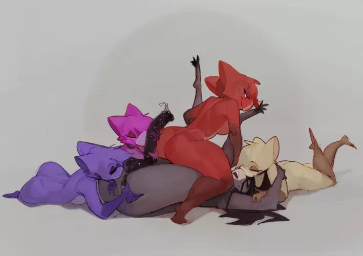 Getting ganged up on (artist: tabuley)