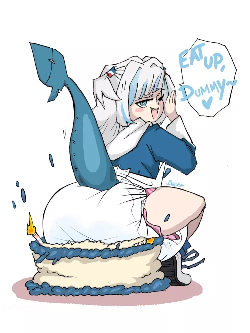 Gura birthday edit (dl-secret)