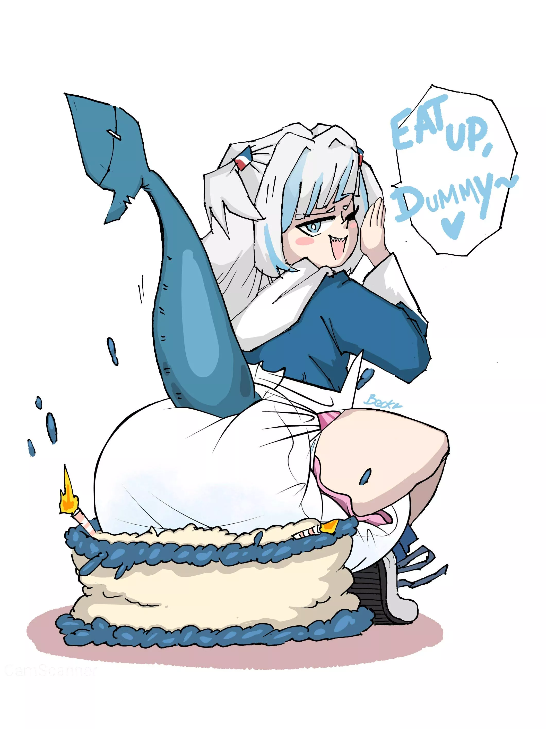 Gura birthday edit (dl-secret)