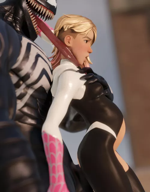 Gwen vs. Venom (emberstock)